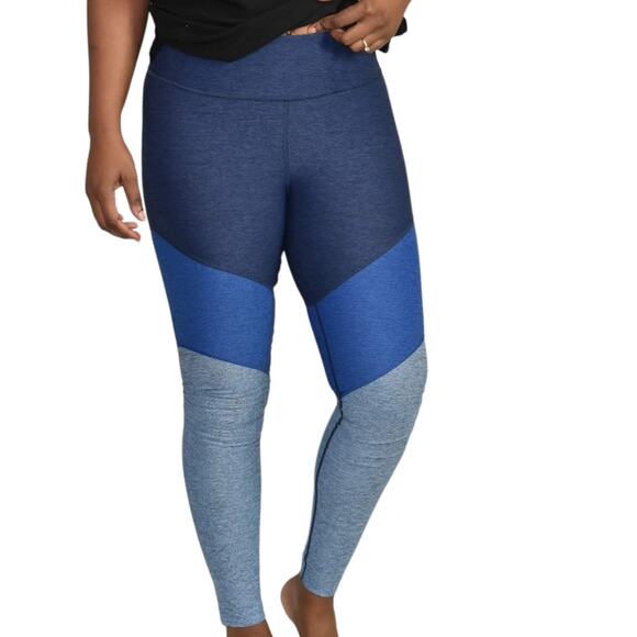 Outdoor Voices Springs Leggings Blue Calf Length Compression Casual Pocket XS - Picture 2 of 12